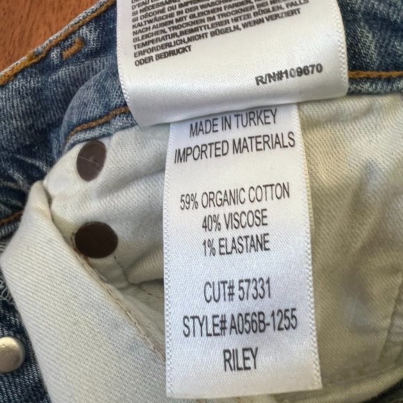 Agolde Riley High Rise Straight Crop - Picture 6 of 6